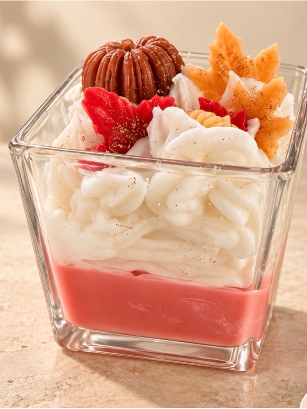 Autumn Harvest Whipped Cream Candle